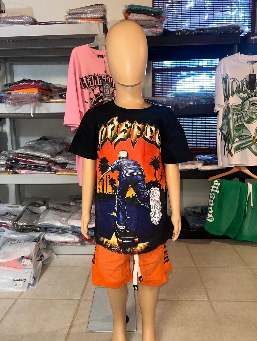 Kids Godspeed shirt/short set 14-15T